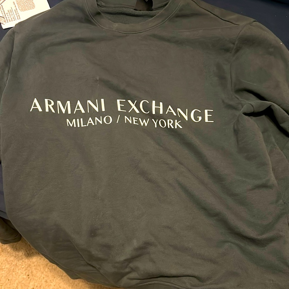 Green Armani exchange sweatshirt for sale